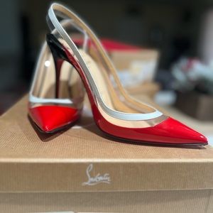 PAULINA SLING 100 PATENT/PVC